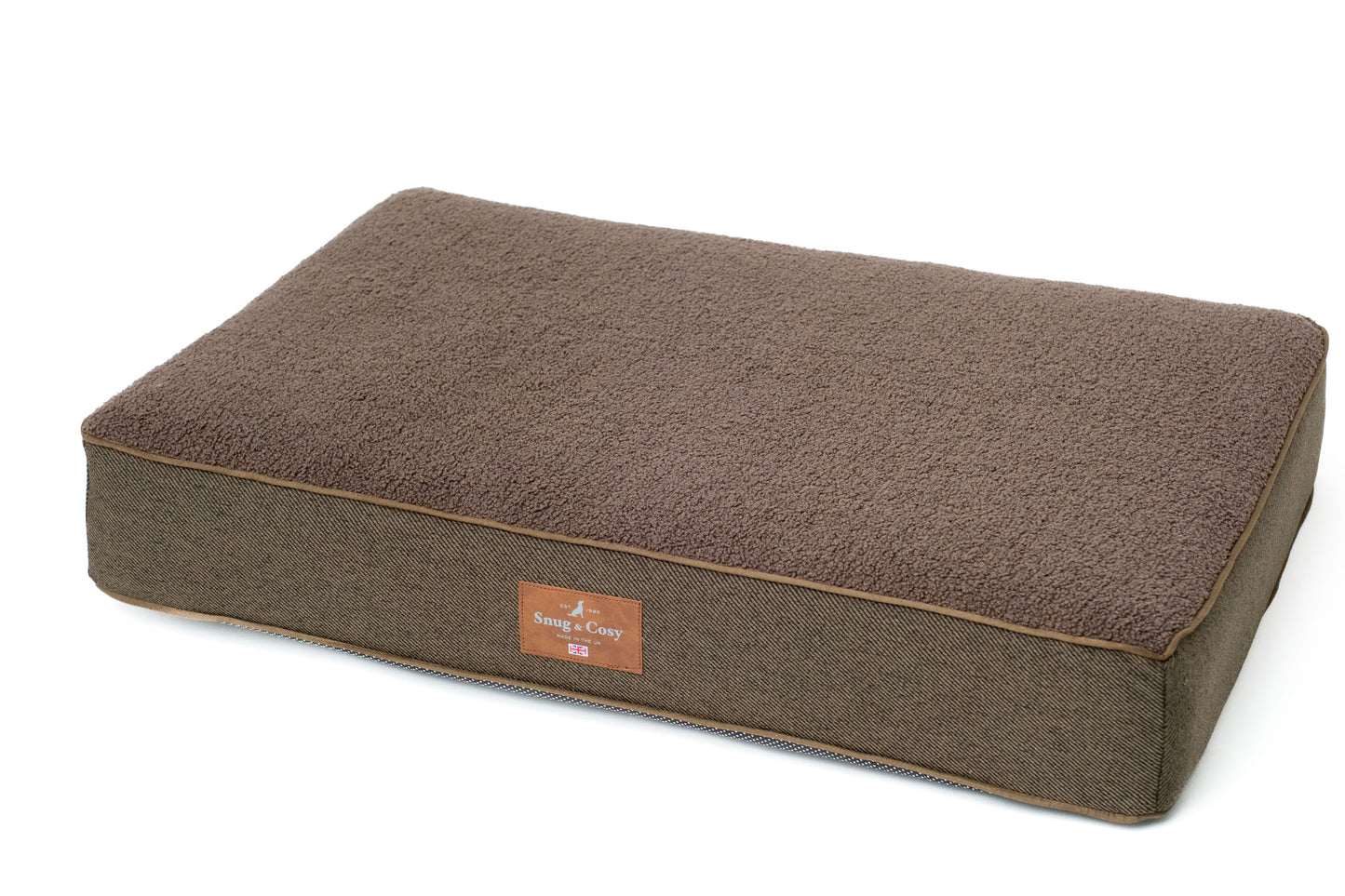 Snug & Cosy Heritage Tweed Memory Foam Chocolate Mattress