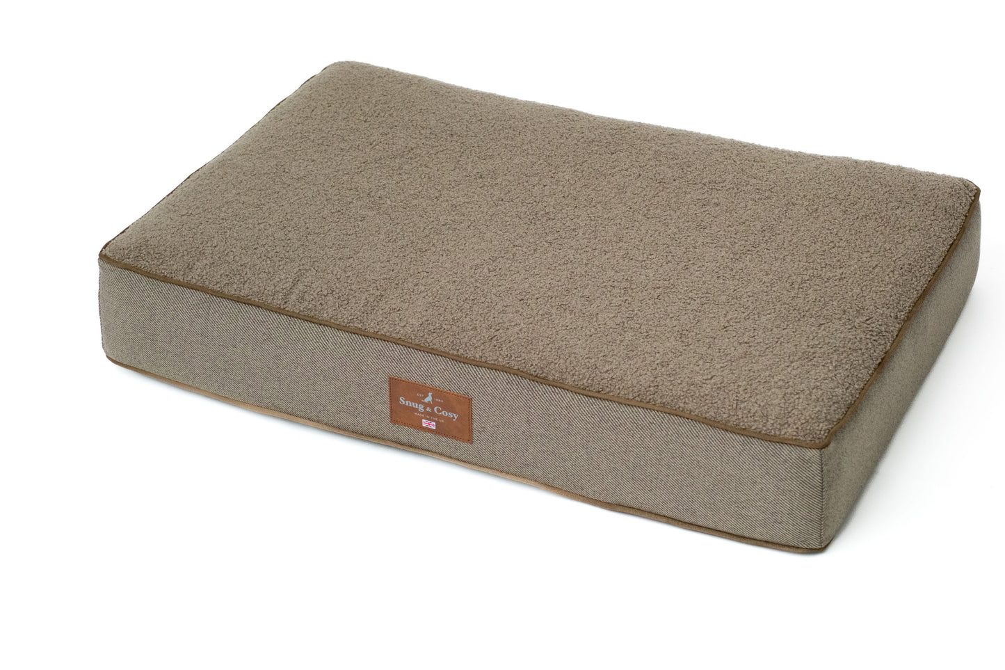 Snug & Cosy Heritage Tweed Memory Foam Coffee Mattress