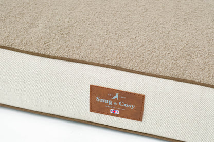 Snug & Cosy Heritage Tweed Memory Foam Natural Mattress