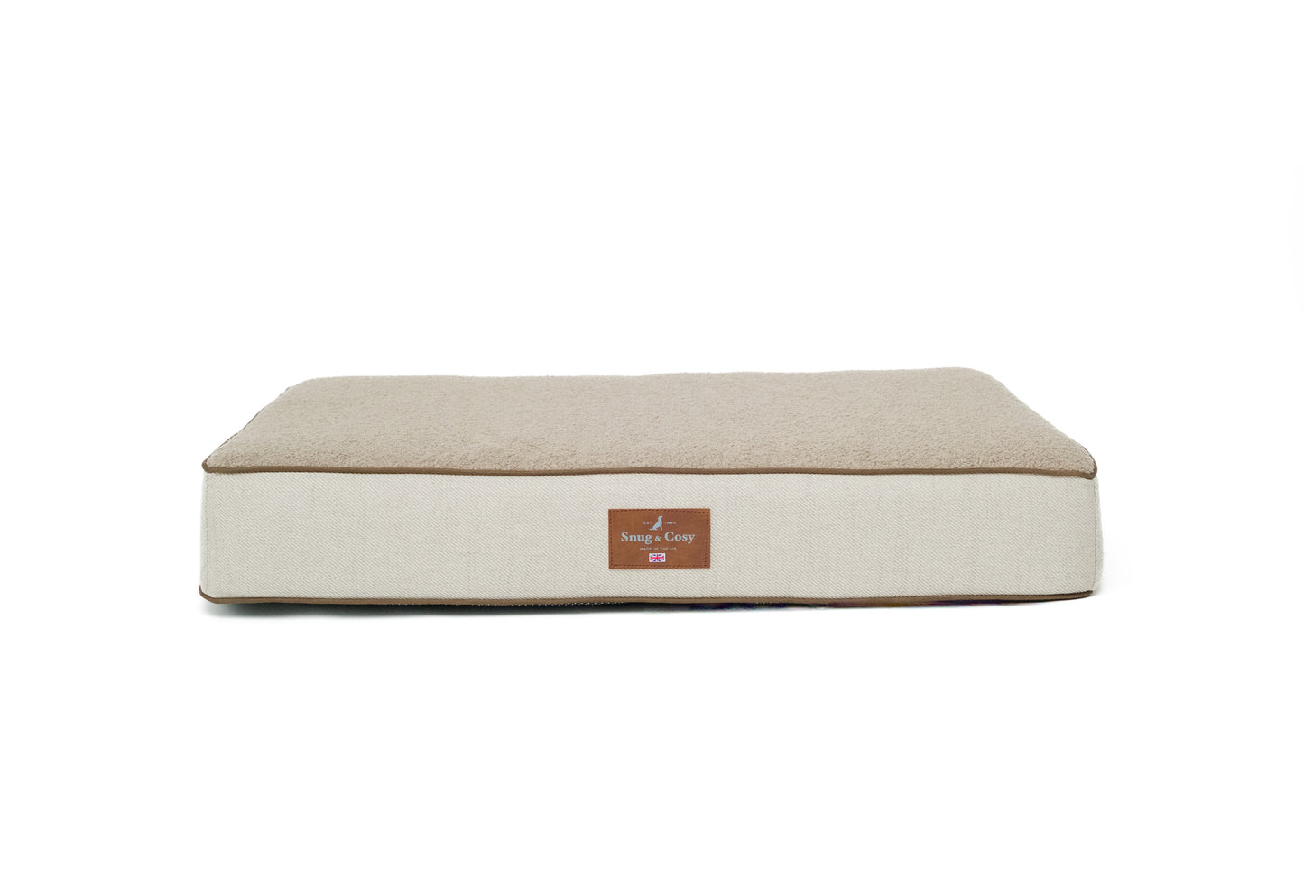 Snug & Cosy Heritage Tweed Memory Foam Natural Mattress