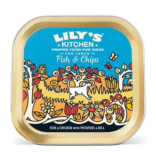 Lily's Kitchen Wet Dog Food: Fish & Chips 150g
