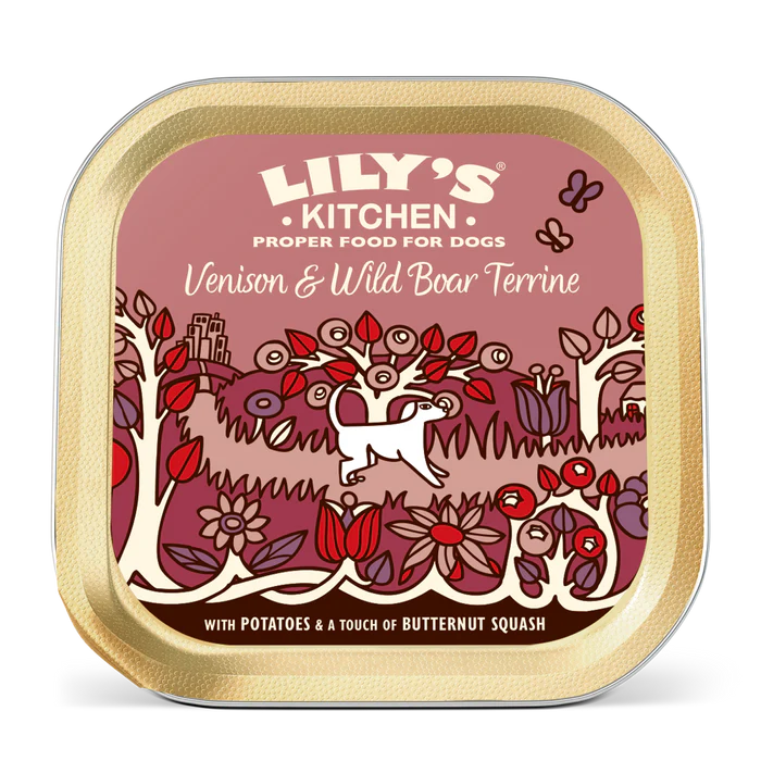 Lily's Kitchen Wet Dog Food: Venison & Wild Boar Terrine 150g