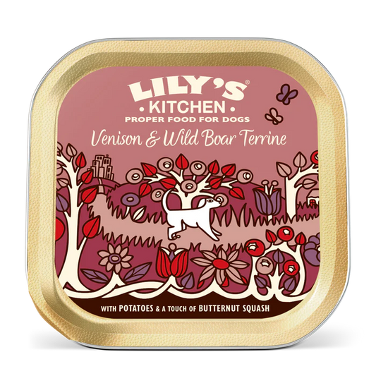 Lily's Kitchen Wet Dog Food: Venison & Wild Boar Terrine 150g