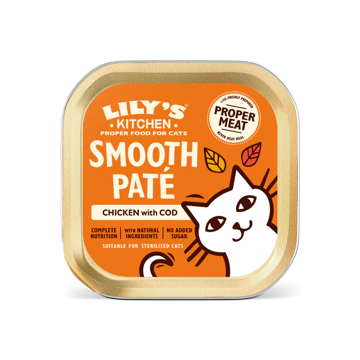 Lily's Kitchen Wet Cat Food: Chicken with Cod Pate 85g