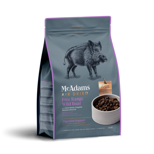 McAdams Dog Food: Air Dried Free Range Wild Boar