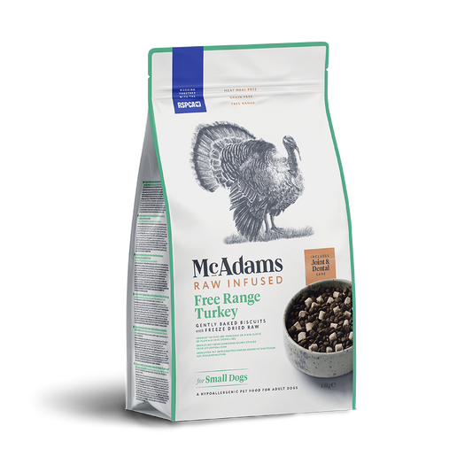 McAdams Dog Food: Raw Infused Small Breed Free Range Turkey