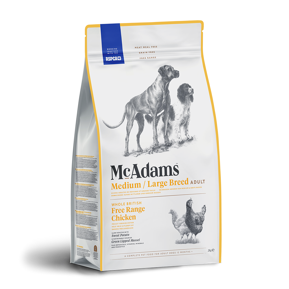 McAdams Dog Food: Adult Medium/ Large Breed Free Range Chicken
