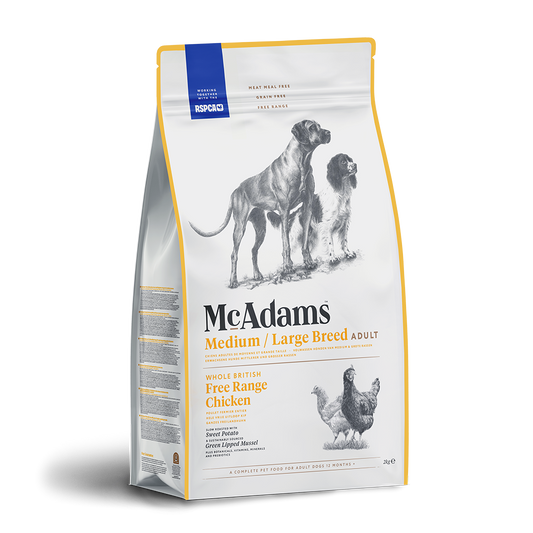 McAdams Dog Food: Adult Medium/ Large Breed Free Range Chicken