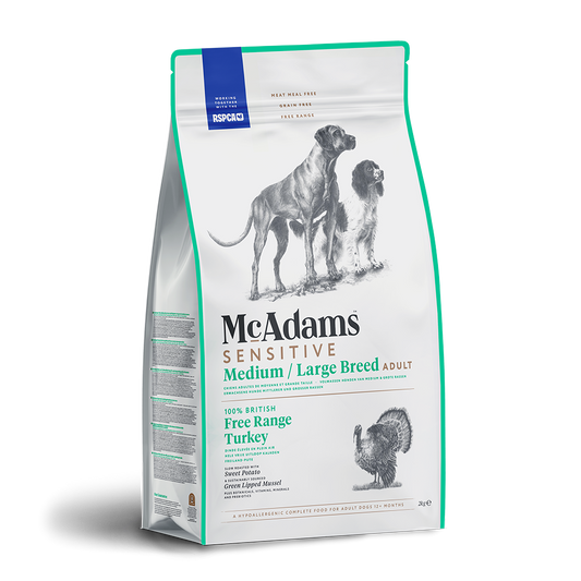McAdams Dog Food: Adult Medium/ Large Breed Free Range Turkey