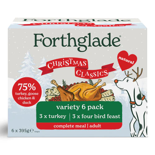 Forthglade Christmas Wet Dog Food Variety Pack 6x395g
