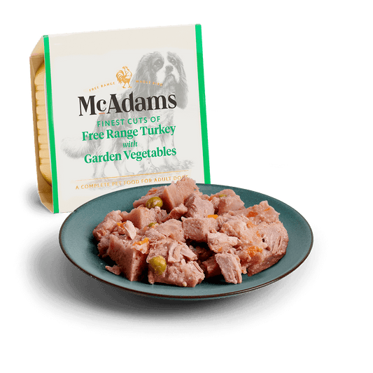 McAdams Wet Dog Food: Free Range Turkey with Vegetables 150g
