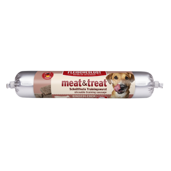 Fleischeslust Meat & Treat Beef Liver Dog Treat 80g