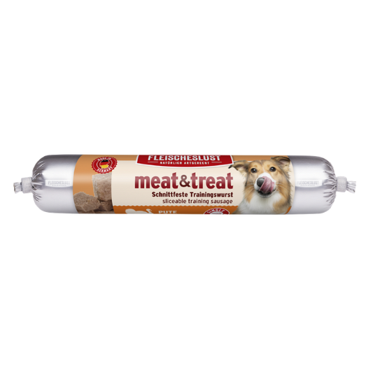 Fleischeslust Meat & Treat Turkey Dog Treat 80g