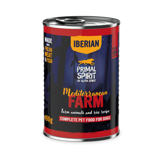 Primal Spirit Wet Dog Food: Mediterranean Farm Chicken & Pork 400g
