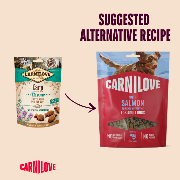 Carnilove Dog Treats: Soft Salmon with Thyme 200g
