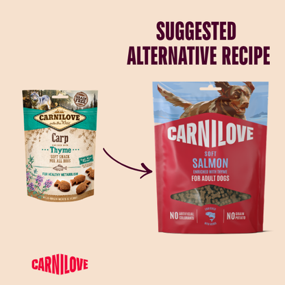 Carnilove Dog Treats: Soft Salmon with Thyme 200g