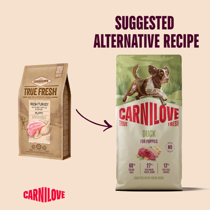 Carnilove Dog Food: True Fresh Puppy Duck