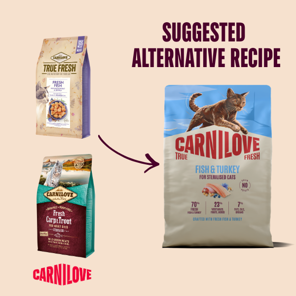 Carnilove Cat Food: True Fresh Adult Fish & Turkey