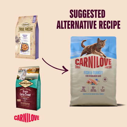 Carnilove Cat Food: True Fresh Adult Fish & Turkey