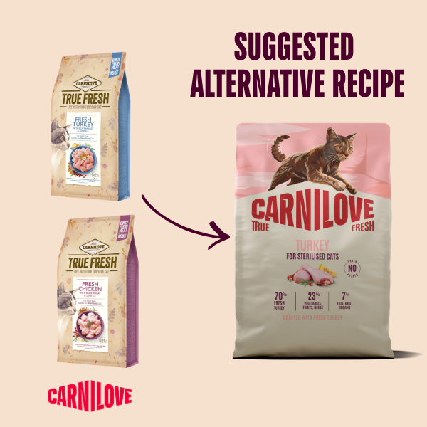 Carnilove Cat Food: True Fresh Adult Turkey