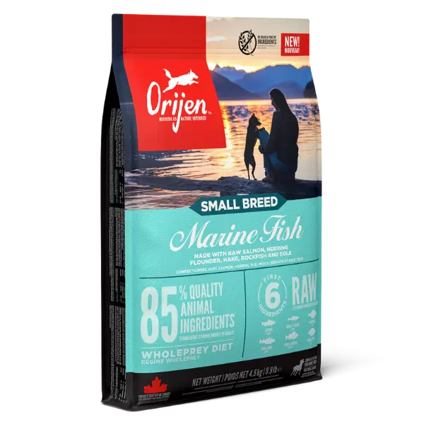 ORIJEN Dog Food: Small Breed Marine Fish 1.8kg – My Pet Warehouse UK
