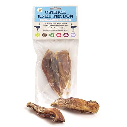JR Pet Ostrich Knee Tendons 2pk