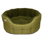 Earthbound Round Modern Tweed Bed Green