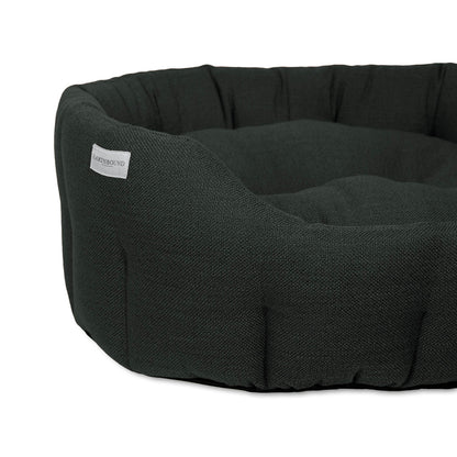 Earthbound Round Weaved Bed Charcoal