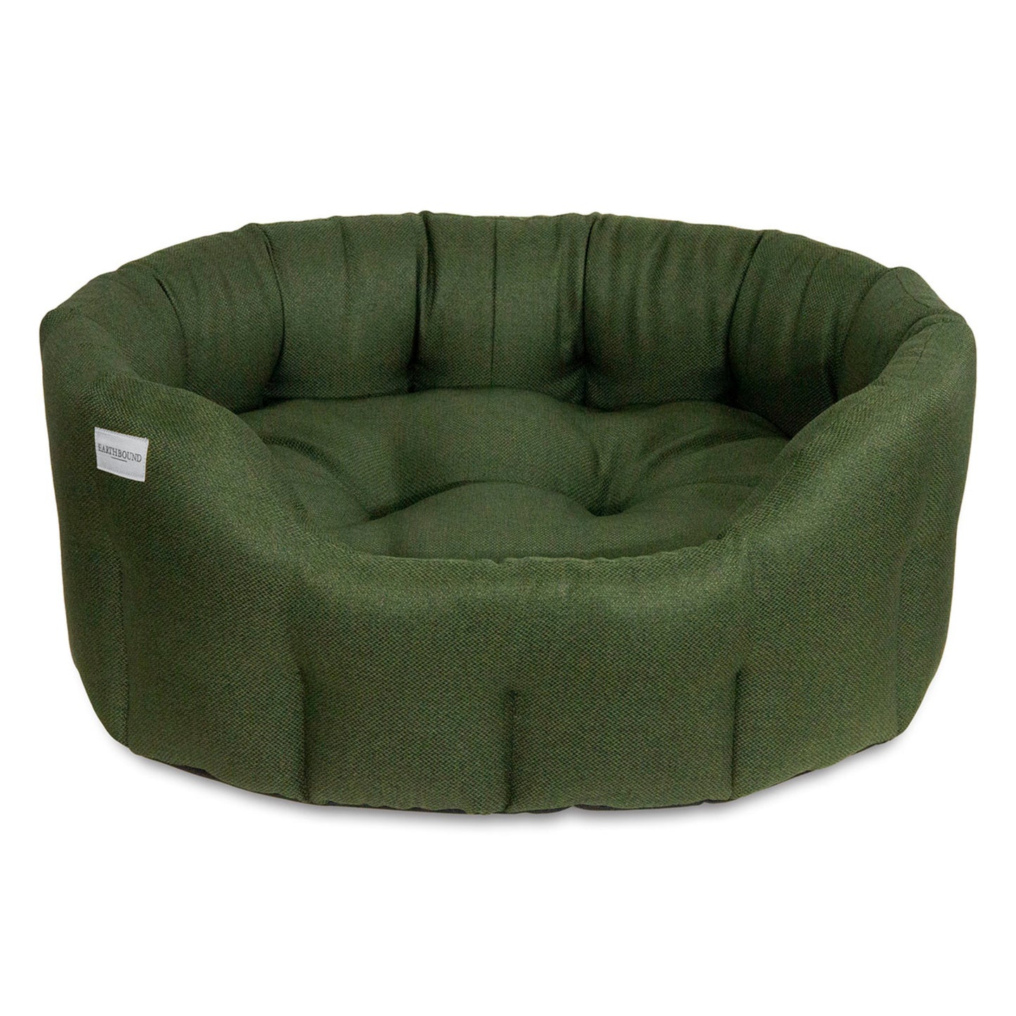 Earthbound Round Morland Bed Dark Green