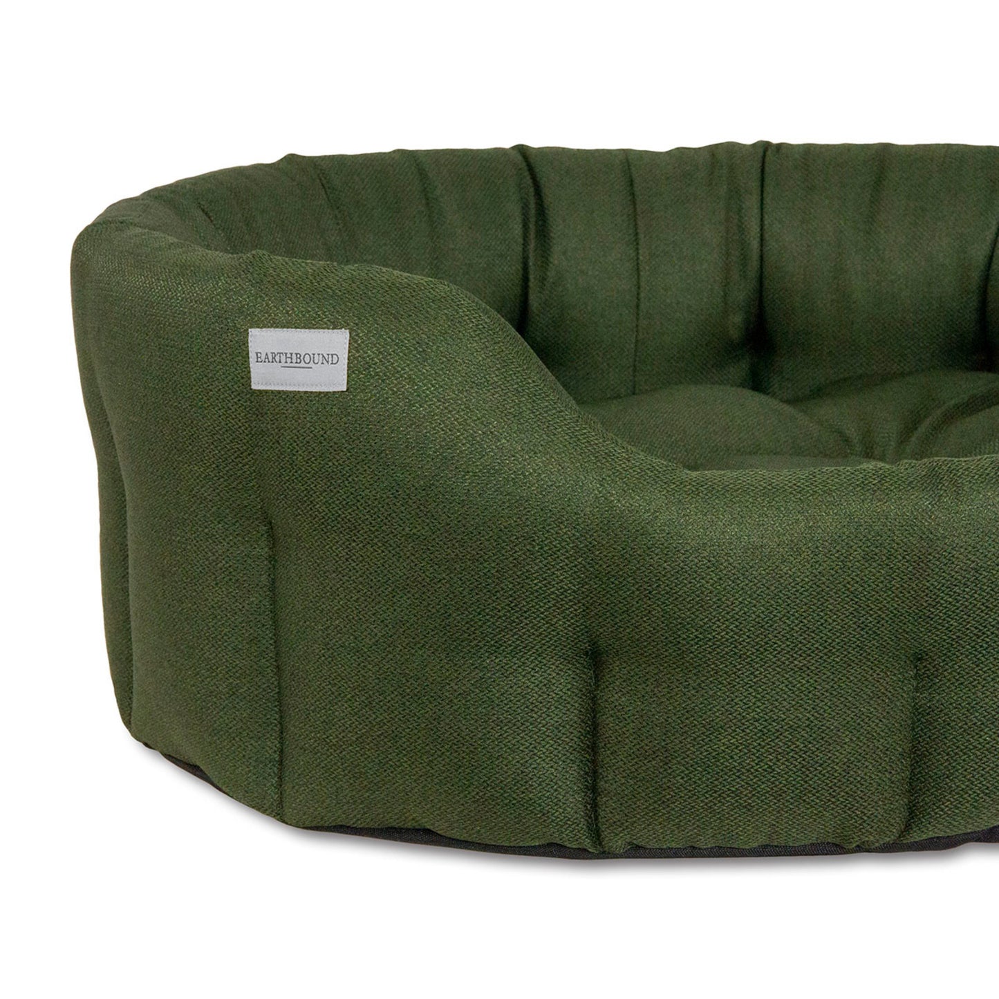 Earthbound Round Morland Bed Dark Green