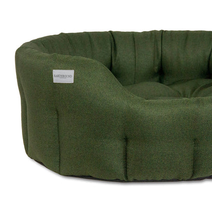 Earthbound Round Morland Bed Dark Green