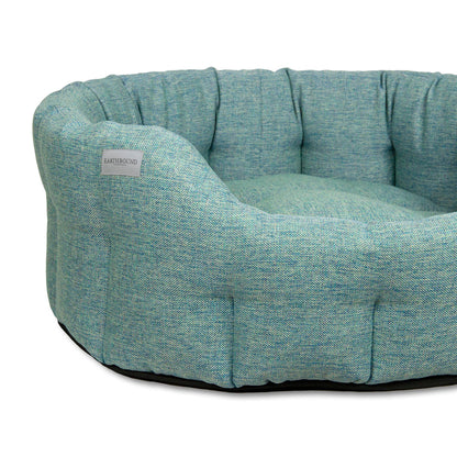 Earthbound Round Marlow Bed Turquoise