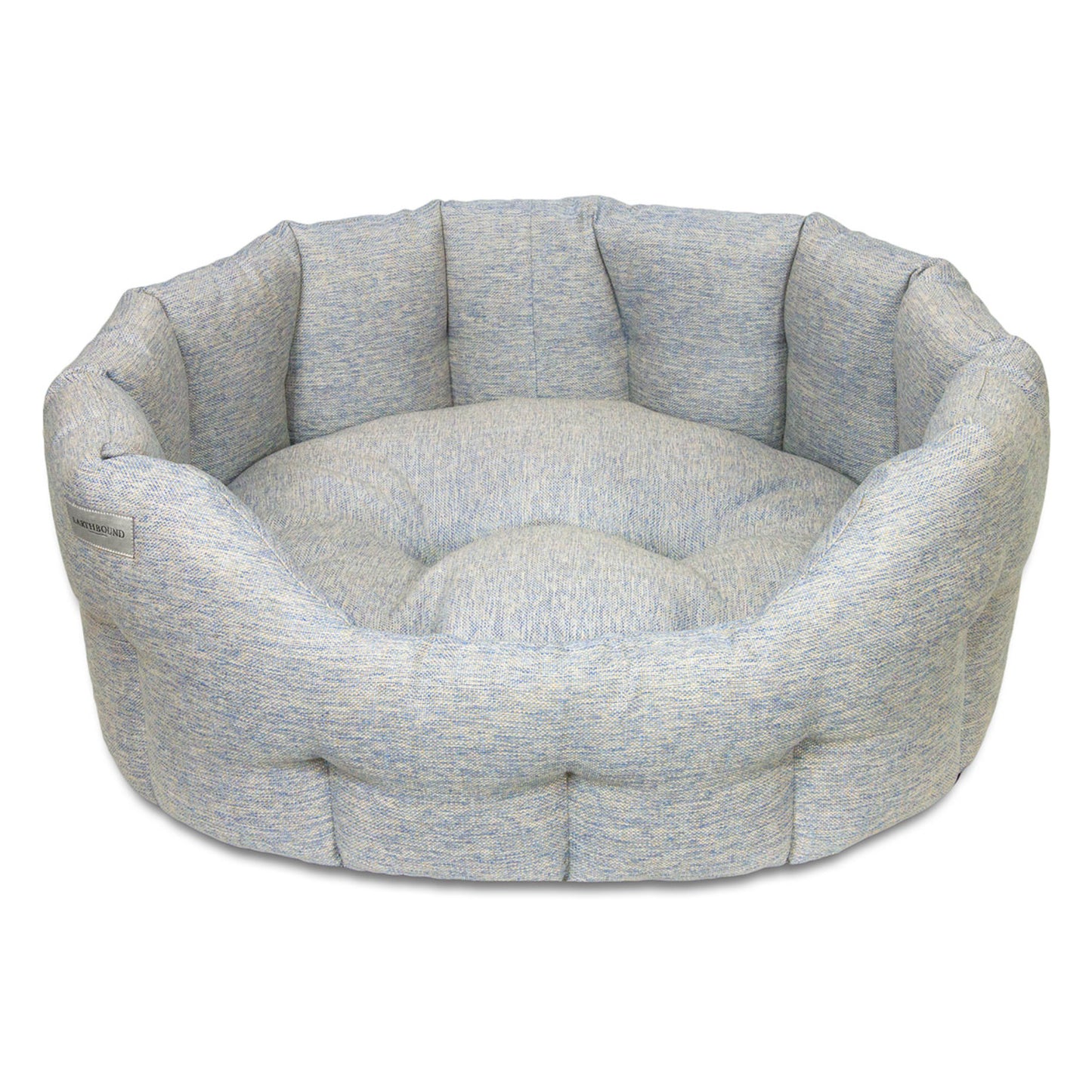 Earthbound Round Marlow Bed Ice Blue