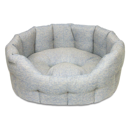Earthbound Round Marlow Bed Ice Blue