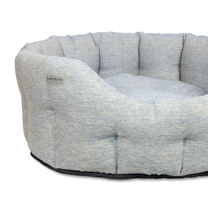 Earthbound Round Marlow Bed Ice Blue