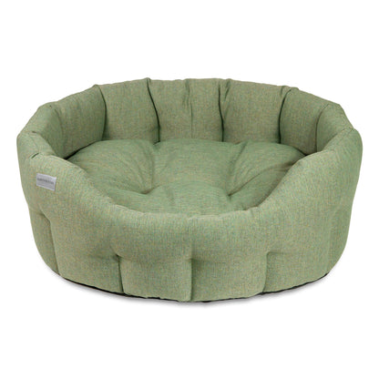 Earthbound Round Marlow Bed Moss Green