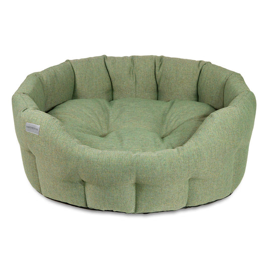 Earthbound Round Marlow Bed Moss Green