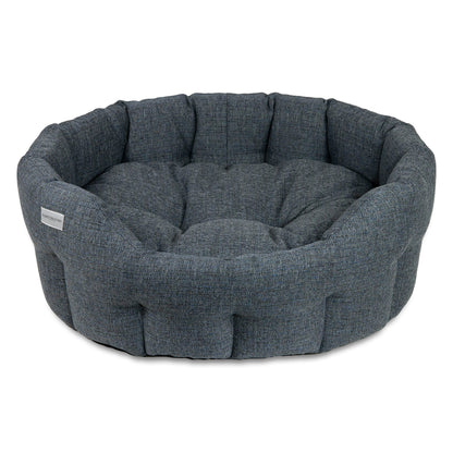 Earthbound Round Banbury Bed Night Blue