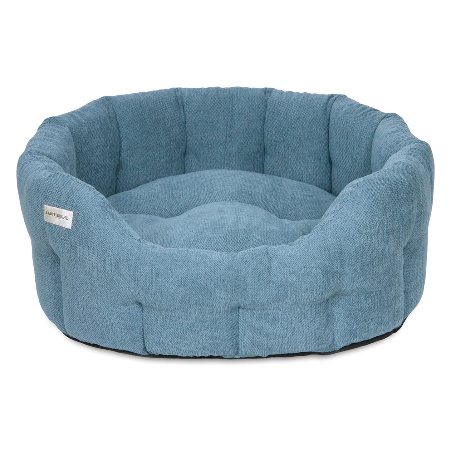 Earthbound Round Orkney Bed Daisy Blue