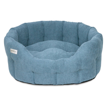 Earthbound Round Orkney Bed Daisy Blue