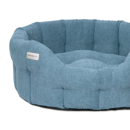 Earthbound Round Orkney Bed Daisy Blue