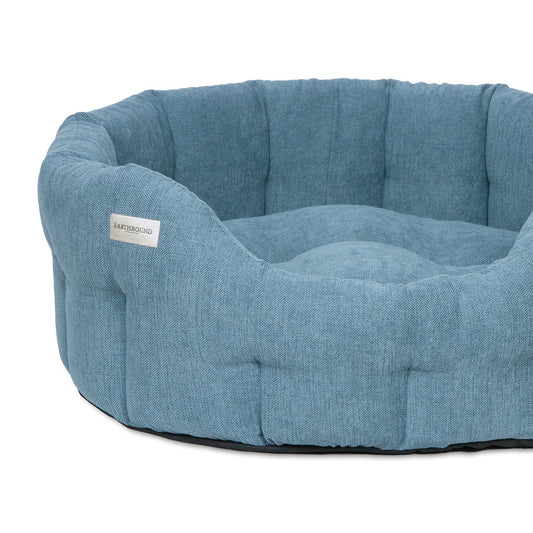 Earthbound Round Orkney Bed Daisy Blue