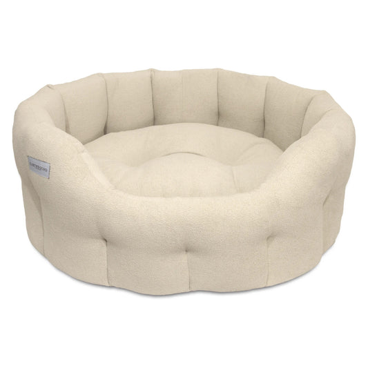 Earthbound Round Devon Bed Ivory Pearl
