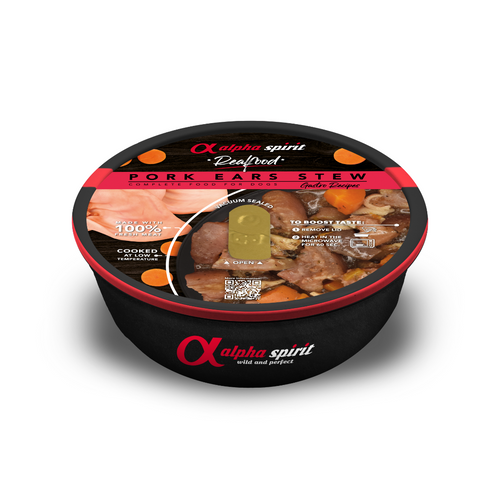 Alpha Spirit Dog Food: Realfood Roast Pork Ears Stew 280g