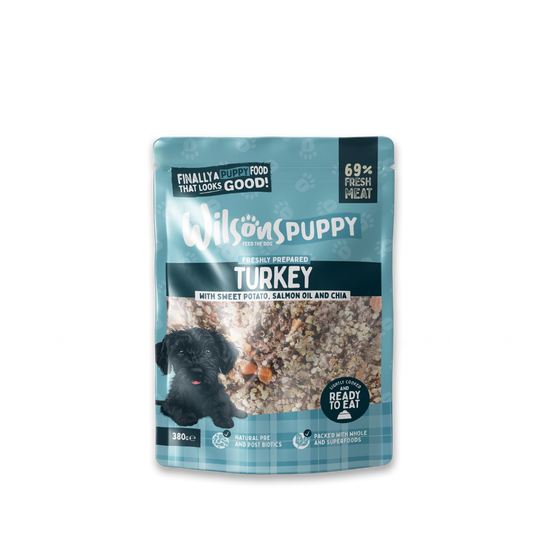 Wilsons Wet Dog Food: Fresh Puppy Turkey 380g