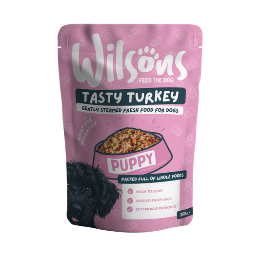 Wilsons Wet Dog Food: Fresh Puppy Turkey 380g