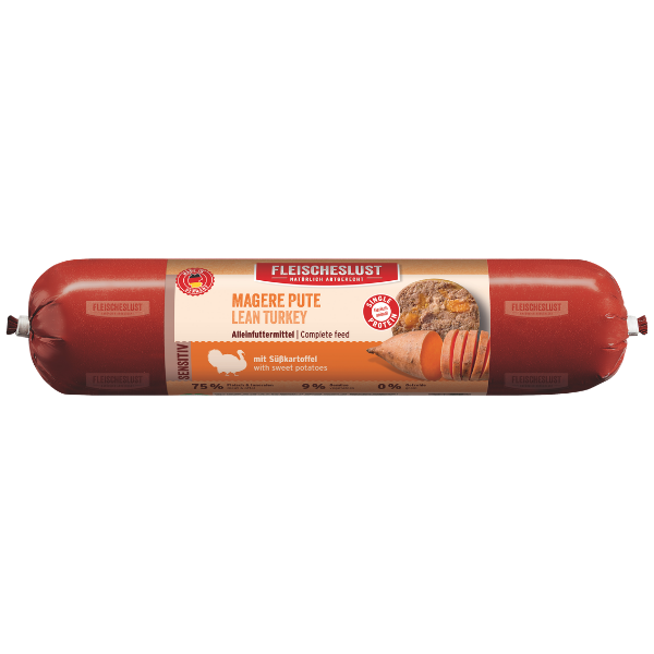 Fleischeslust Wet Dog Food: Sensitive Lean Turkey with Sweet Potato
