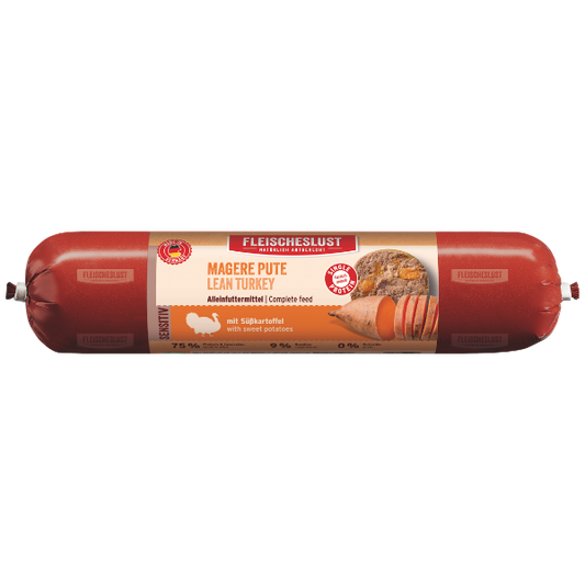 Fleischeslust Wet Dog Food: Sensitive Lean Turkey with Sweet Potato