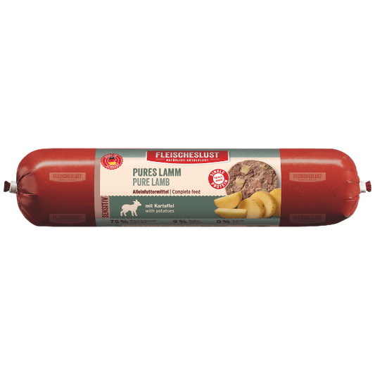 Fleischeslust Wet Dog Food: Sensitive Pure Lamb with Potato