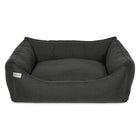 Earthbound Rectangular Removable Cover Weaved Bed Charcoal